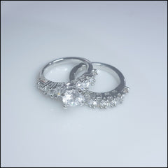 Traditional Sterling Silver Ring Set