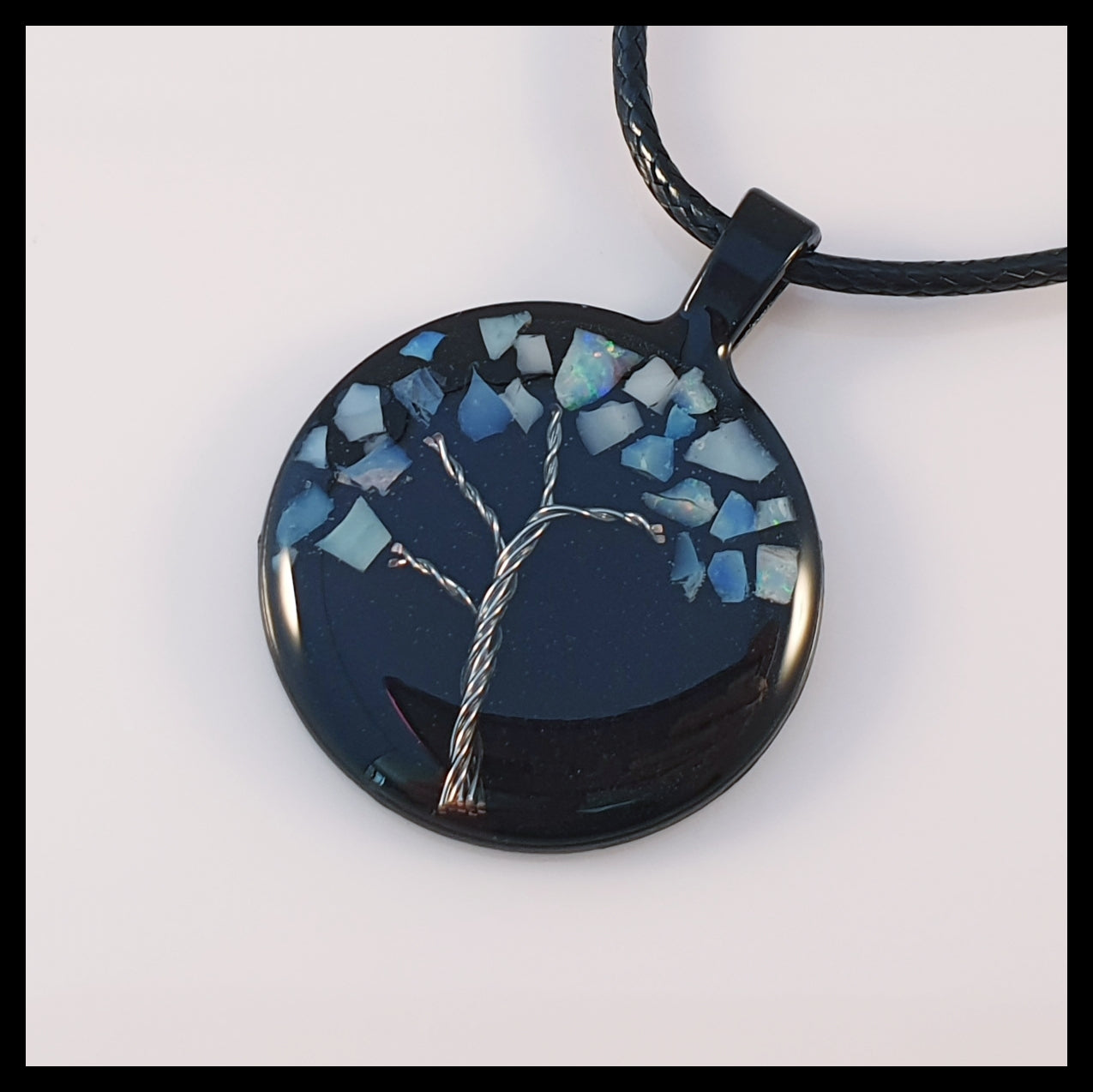 Opal Tree Resin Pendant - D Opal Tree Resin Pendant - D