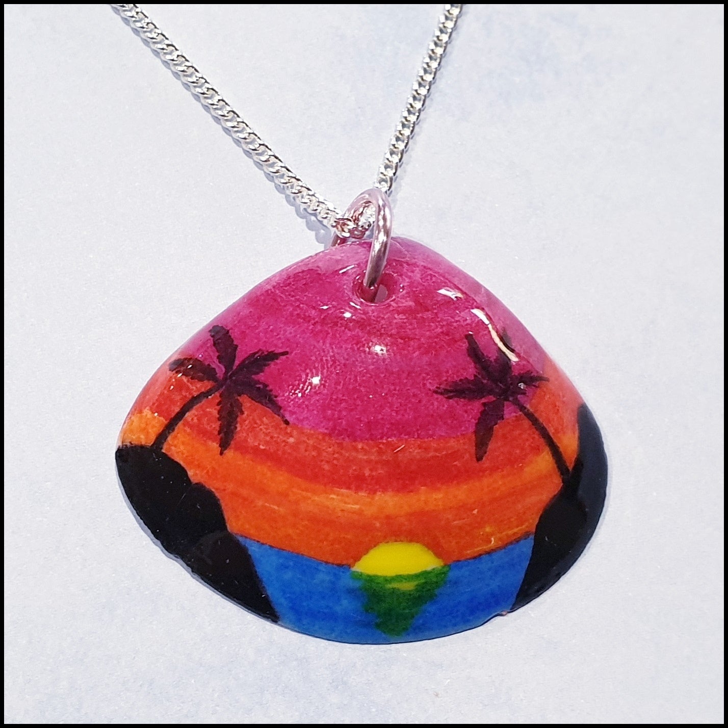Shell Pendant - Sunset between Islands Shell Pendant - Sunset between Islands