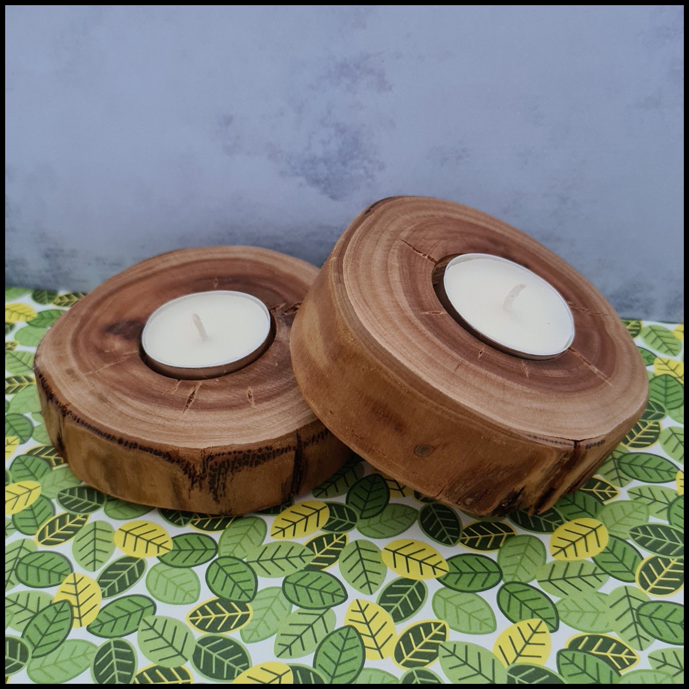 Handmade large Timber Tea Light Holder (1 Piece) Handmade large Timber Tea Light Holder (1 Piece)