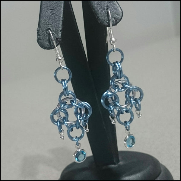 Handmade Earrings - Blue Romance