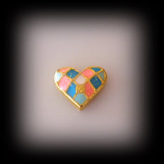 Patchwork Heart Floating Charm - Find Something Special
