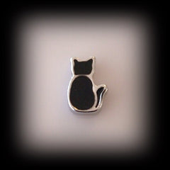 Black Cat Floating Charm - Find Something Special