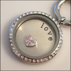 Sweet 16 Heart Floating Charm - Find Something Special