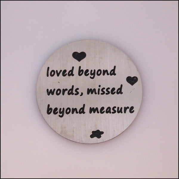 Locket Plate - Loved Beyond Words