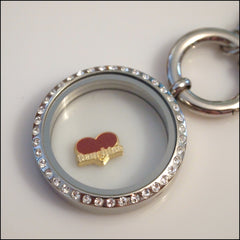 Daughter on Red Heart Floating Charm - Find Something Special