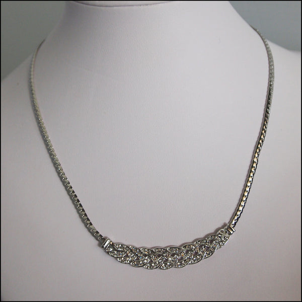 Crystal Plaited Necklace