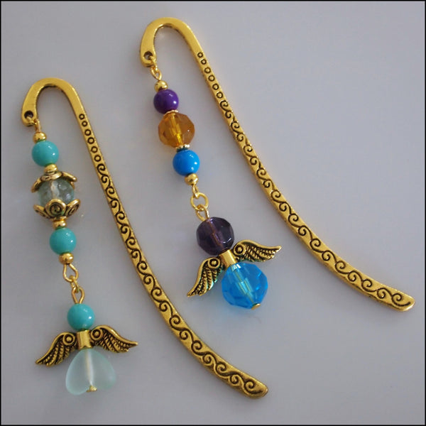 Angel Bookmark - Small Gold