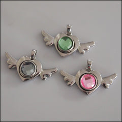 Heart with Wings Mini Snap Pendant - Find Something Special