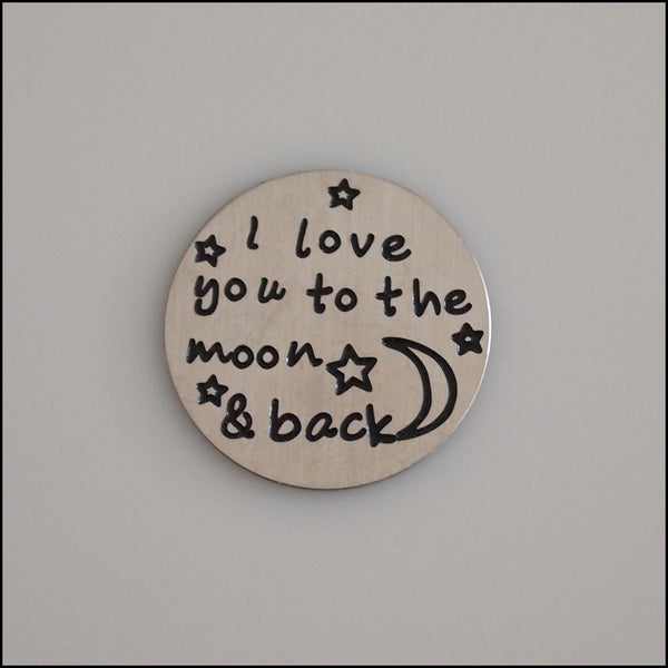 Locket Plate - Love You to the Moon & Back