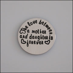 Locket Plate - Love Between Mother & Daughter - Find Something Special