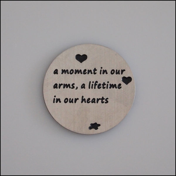 Locket Plate - A Moment in our Arms