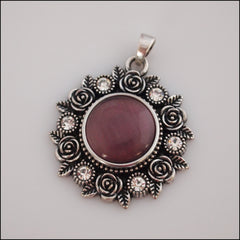 Rose Garden Snap Pendant with Snap Button - Find Something Special