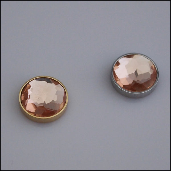 Single Champagne Crystal 12mm Magnetic Coin