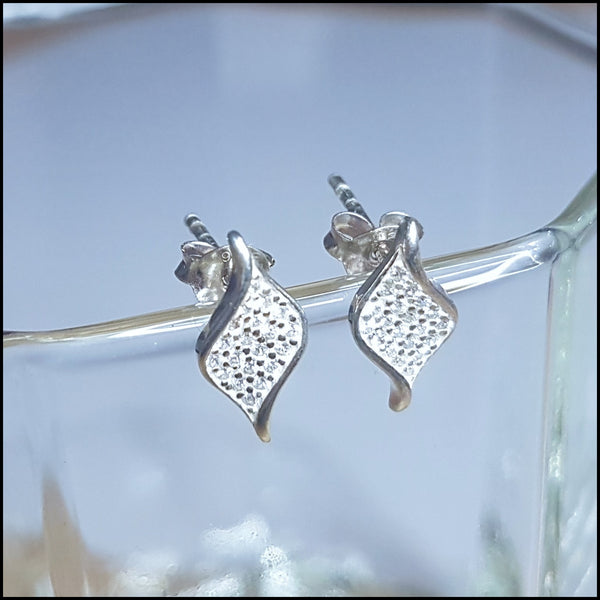Petite Twist Sterling Silver Studs