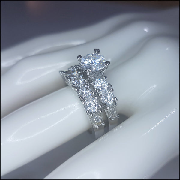 Traditional Sterling Silver Ring Set
