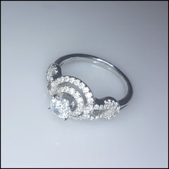 Elegant Knot Sterling Silver Ring