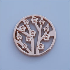 Coin for Coin Pendant - Flower Garden Rose Gold