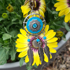 Dream Catcher Snap Button Keychain with 2 buttons