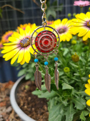 Dream Catcher Snap Button Keychain with 2 buttons