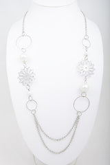 Silver Flowers Multi Chain - Find Something Special