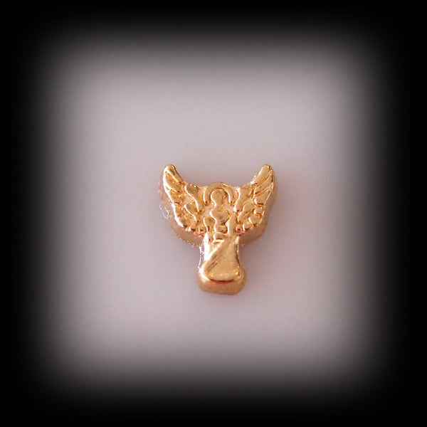 Gold Angel Floating Charm
