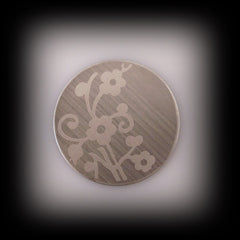 Flower Print Silver Plate - Find Something Special