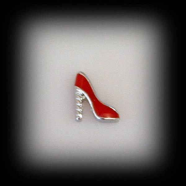 Red Stiletto Floating Charm