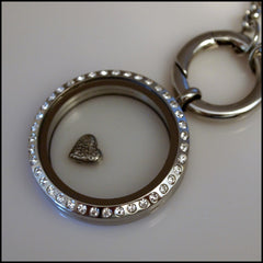 Scroll Heart Floating Charm - Find Something Special - 2