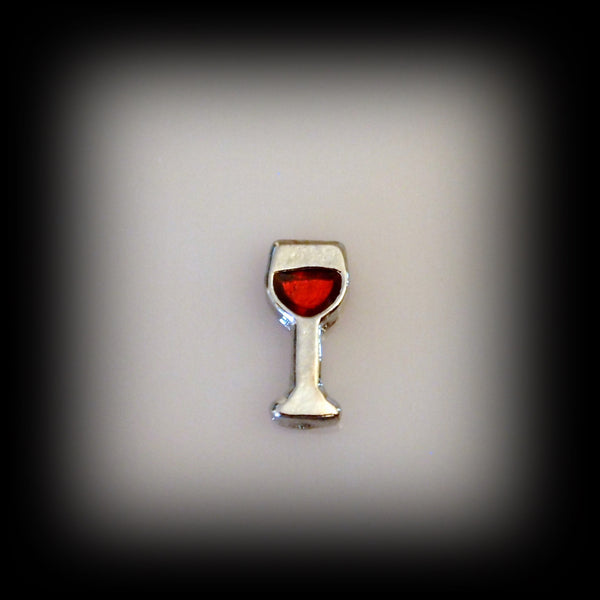 Wine Glass Floating Charm