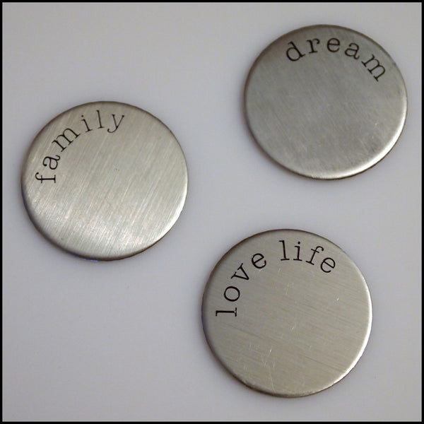 Living Locket Silver Plate - Words