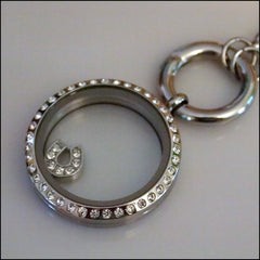 Crystal Horse Shoe Floating Charm - Find Something Special - 2