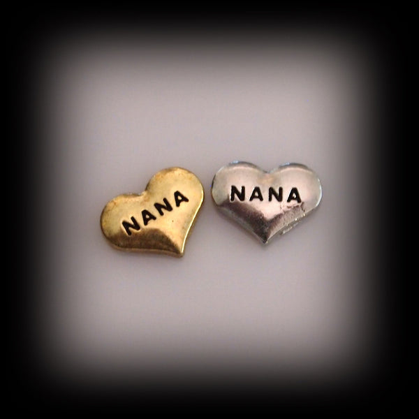 Nana Heart Floating Charm
