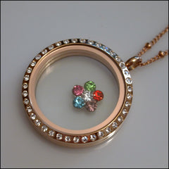 Multicolour Flower Floating Charm - Find Something Special