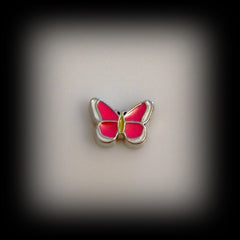 Pink Butterfly Floating Charm - Find Something Special