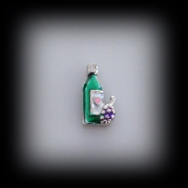 Wine Bottle Floating Charm