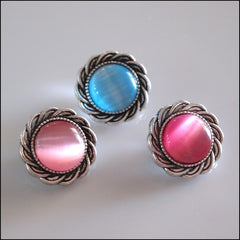 Decorative Cats Eye Snap Button - Find Something Special