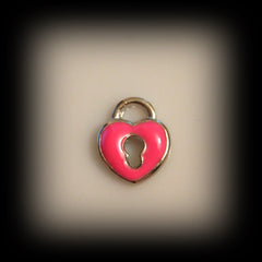 Pink Padlock Floating Charm - Find Something Special - 1