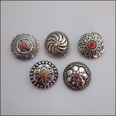 Deluxe Single Crystal Snap Button - Find Something Special