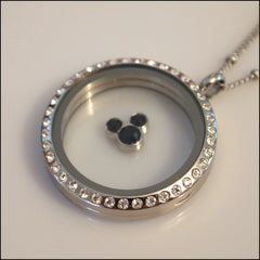 Black Mickey Floating Charm - Find Something Special