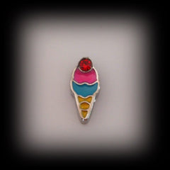Ice Cream Cone Floating Charm - Find Something Special