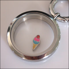 Ice Cream Cone Floating Charm - Find Something Special