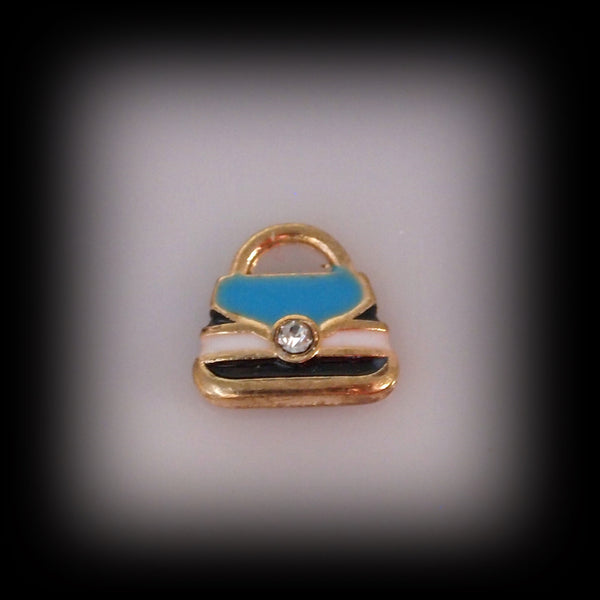 Gold Purse Floating Charm