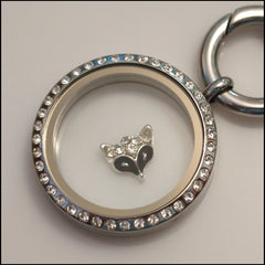 Crystal Fox Floating Charm - Find Something Special