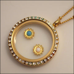 Gold Sunflower Floating Charm - Find Something Special
