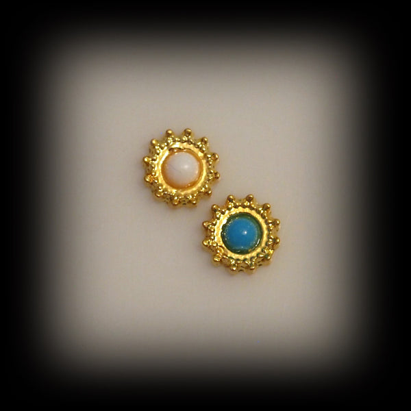 Gold Sunflower Floating Charm