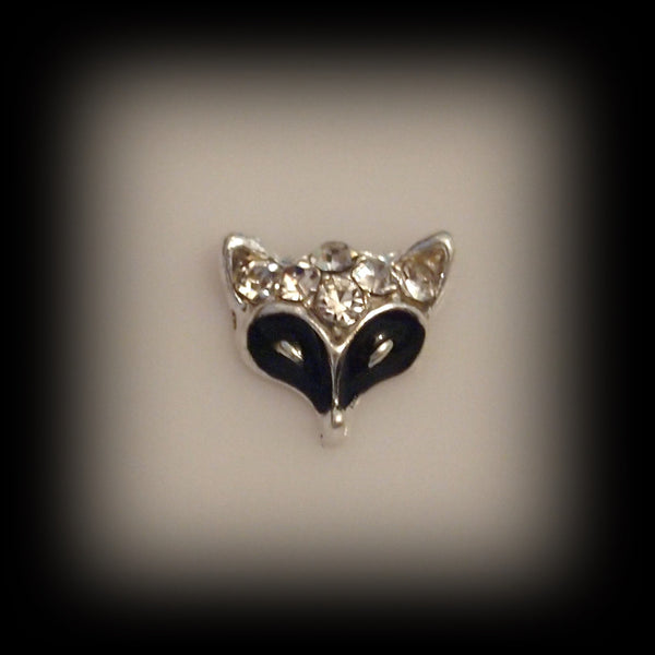 Crystal Fox Floating Charm