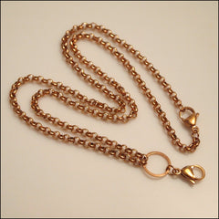 Rose Gold Rolo Chain for Living Locket - Find Something Special