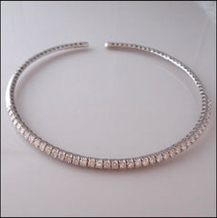 Cubic Zirconia Snake Necklace - Find Something Special - 1