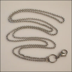 Long Overhead Silver Rolo Chain for Living Locket - Find Something Special